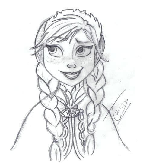 Anna Sketch Collab By Cjtwins On Deviantart