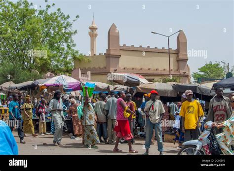 The Central Market in Bamako, the capital and largest city of Mali ...