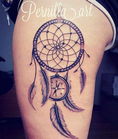 Travel Tattoo Dream Catcher Tattoo Compass Tattoo All In One