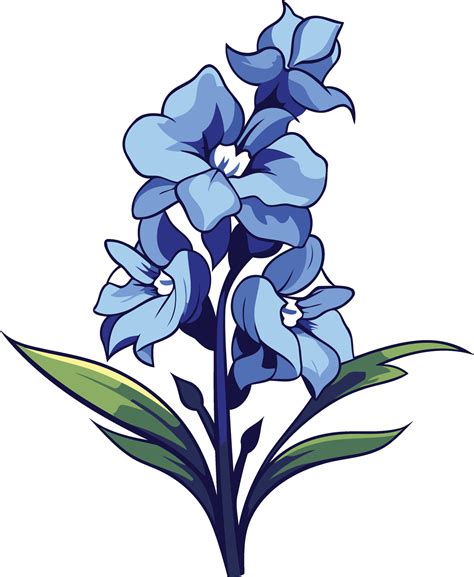 blue delphinium flower 11