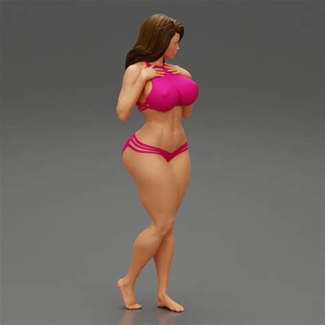 D Printable Sexy Girl Swimming Suit Beach Fashion Bikini By DGeschaft