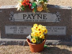 Josephine Ehemann Payne M Morial Find A Grave