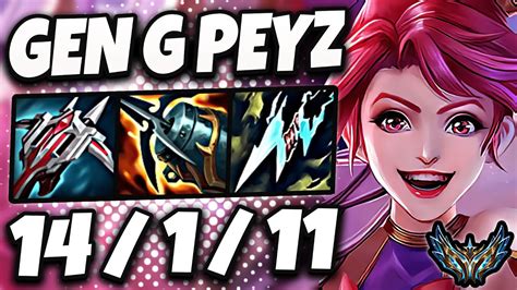 Jinx Vs Kaisa Adc Gen G Peyz Korea Challenger Patch Youtube