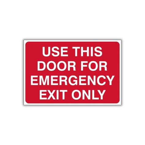 door  emergency exit  safety sign