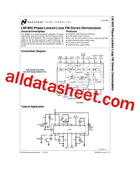 LM1800N Datasheet PDF National Semiconductor TI