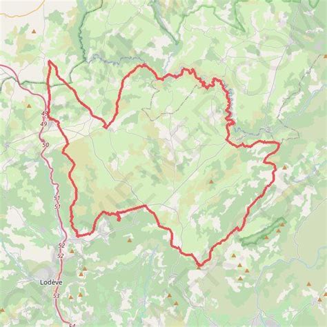 Trace GPS Tour du Larzac Méridional Hérault Gard 2019 itinéraire