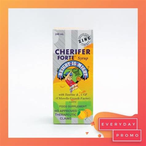 Cherifer Forte Syrup Taurine And Cgf Zinc 240ml Lazada Ph