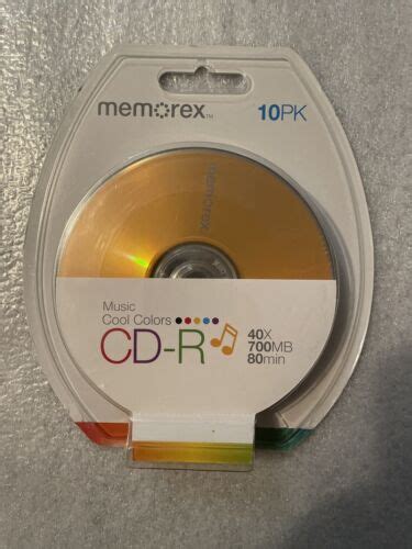 Memorex Cd R Disk Pack Set Mb Minutes Compact Disc New