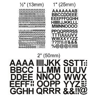 Sticky Self Adhesive Vinyl Letters Lettering Mm Mm Mm Ebay