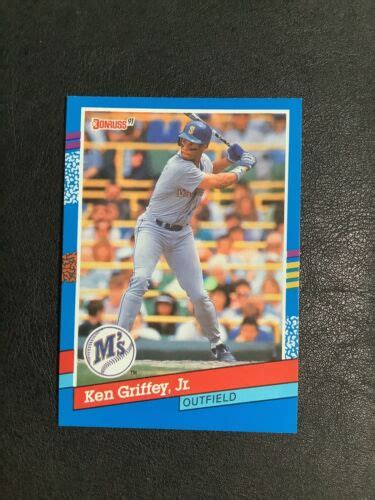 RARE ERROR CARD 1991 Donruss Ken Griffey Jr 77 Baseball Card No Dot