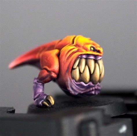 I painted a Squig. : minipainting | Dnd miniatures, Mini paintings, Fantasy miniatures