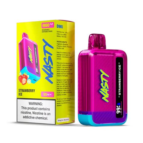 Nasty Bar Puff Disposable Vape Strawberry Ice Jj Cale