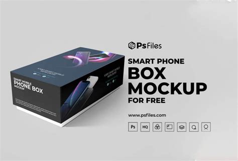 Free SmartPhone Packaging Box Mockup PSD - PsFiles