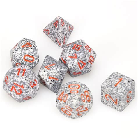 Granite Speckled Polyhedral 7 Die Set Crazy Jackalope Games