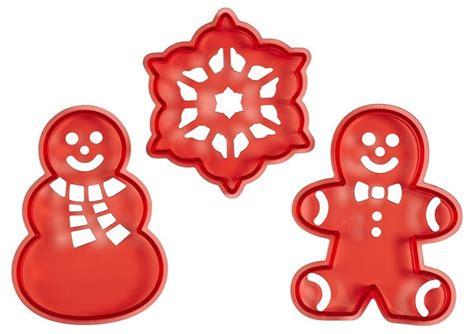 Wilton Piece Christmas Cookie Cutter Stencil Set N Free