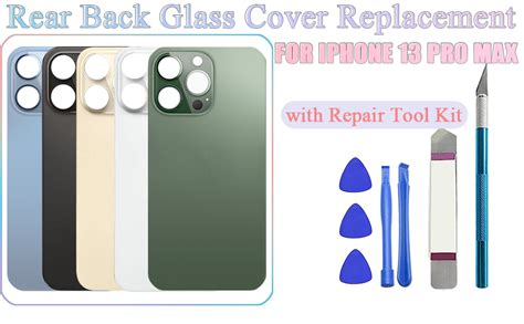 Sierra Blue Pro Max Rear Back Glass Cover Replacement For Iphone