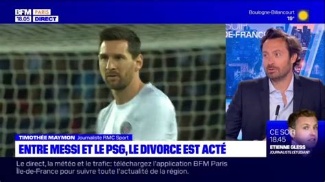 Psg Entre Messi Et Le Club Le Divorce Est Acté