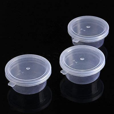 5/10/25pcs Clear Plastic Storage Boxes Small Round Containers For ...