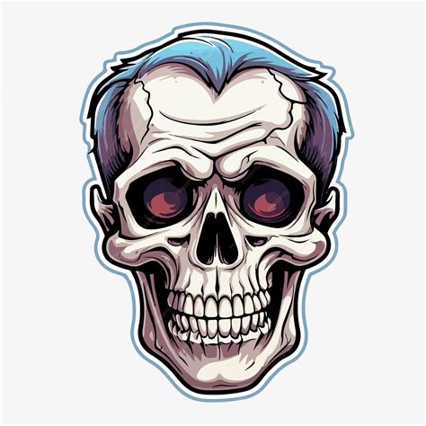 Premium Vector | Bold outline skeleton emoji