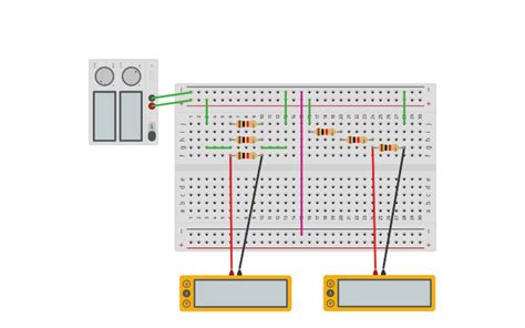 Circuit Design Series And Parallel Tinkercad