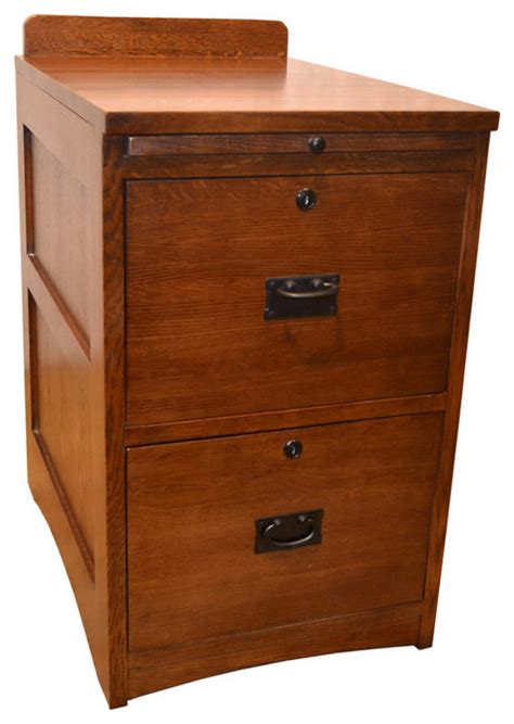 Mission Solid Oak 2 Drawer File Cabinet Craftsman Filing Cabinets By Crafters And Weavers