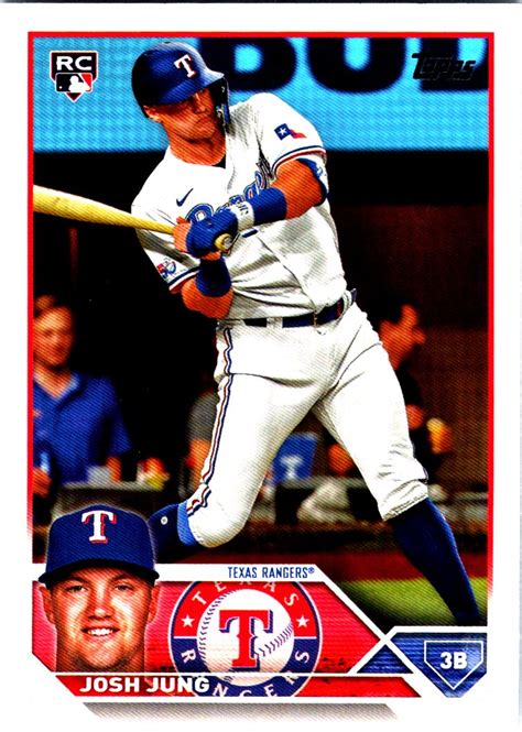 2023 Topps 529 Josh Jung Rc Nm Mt The Dugout Sportscards And Comics