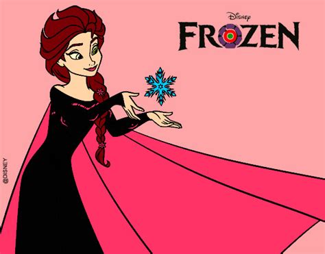 Desenho De Frozen Elsa Pintado E Colorido Por Missmirim O Dia 23 De