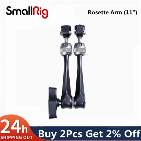 SmallRig Brazo De Roseta De 11 Pulgadas Con Tornillo Roscado De 1 4