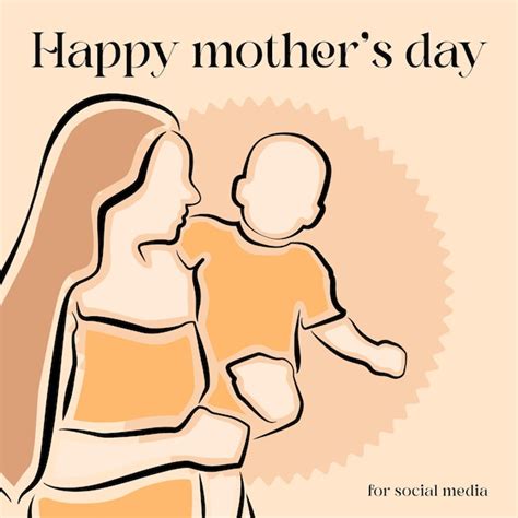 Premium Vector Happy Mothers Day Illustration Design