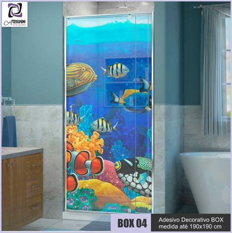 Adesivo Decorativo Pelicula Segurança P Box Aquario Mar New R 149