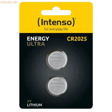 Intenso International Intenso Lithium Knopfzellen Energy Ultra CR 2025