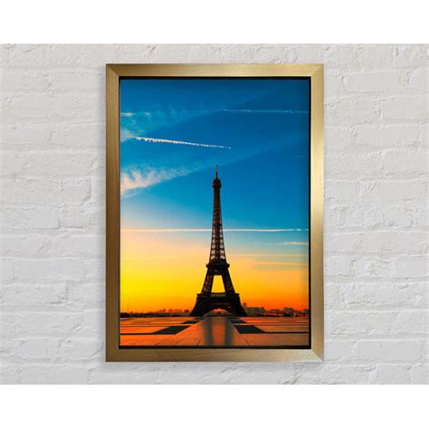 Bright Star Eiffelturm Sonnenuntergang Druck Wayfair De