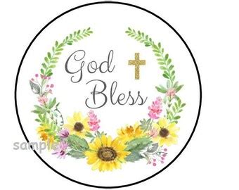 God Bless You Stickers - Etsy