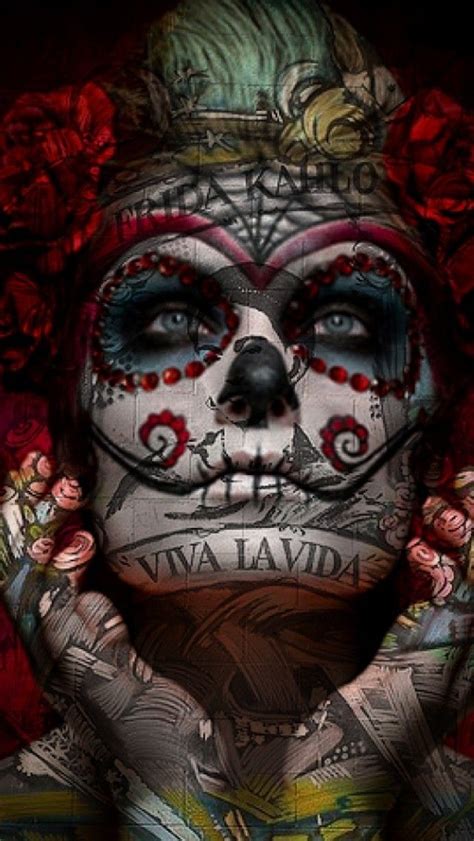 Mexican Skull Make Up Wallpaperuse