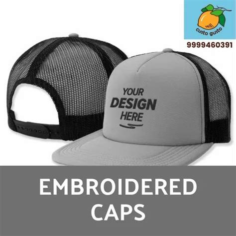 Embroidery Caps. . . at Rs 75 in Noida | ID: 27121431091