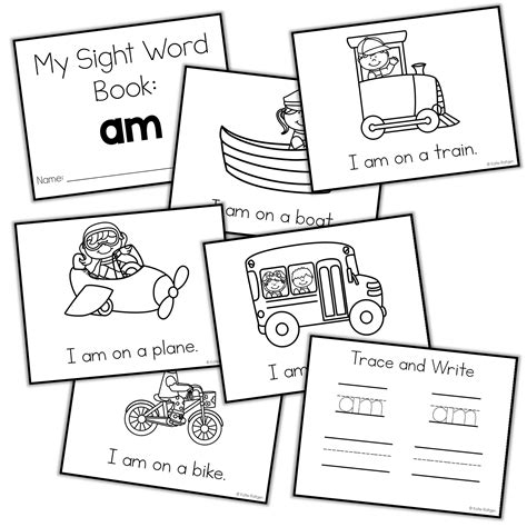 Sight Word Mini Book Am Katie Roltgen Teaching