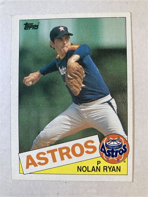 1985 Topps 760 Nolan Ryan Card EBay