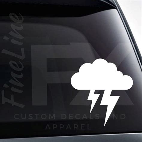 Lightning Bolt Vinyl Decal Sticker Etsy