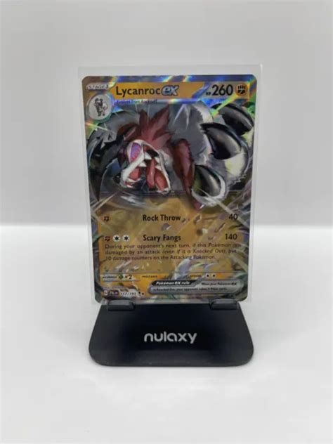 POKÉMON TCG LYCANROC ex Scarlet Violet Paldea Evolved 117 193 Holo