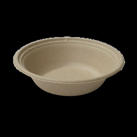 Tellus 24 Oz Round Bowl No Added PFAS Compostable Sugarcane Case