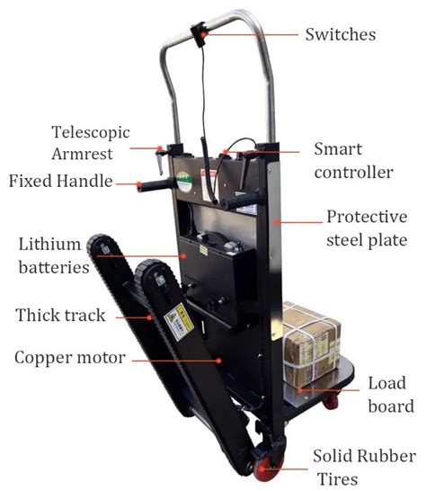 Electric Stair Climbing Tracked Transporter In Stair Climbing