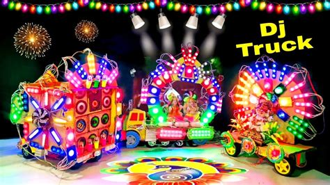 Ganesh Gauri Durga Puja Navratri Mini Dj Truck Kaali Maiya Big Dj Truck