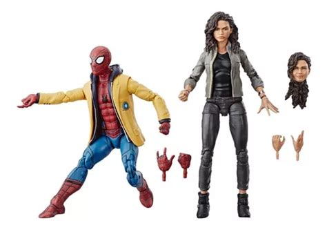 Marvel Legends Spider Man Y Mj Homecoming Sellado Cuotas Sin Inter S