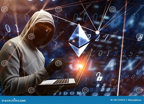 Hacker Hunting For Crypto Currency Editorial Photography Image Of