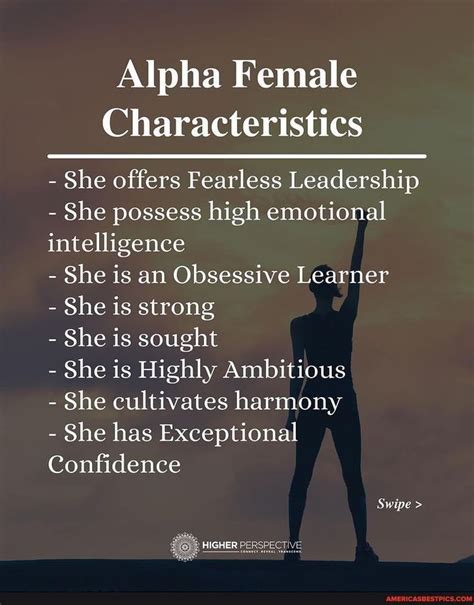 Alpha Female Characteristics