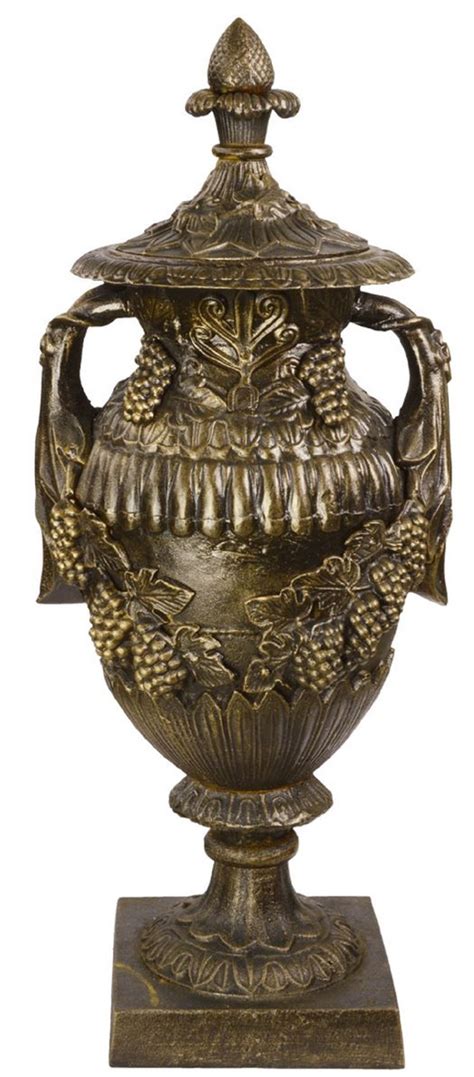 Casa Padrino Barock Vase Antik Bronzefarben 38 X 32 X H 91 Cm