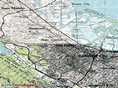 San Carlos Ca Zip Code Map - United States Map