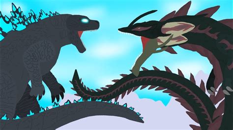 Godzilla Vs Tiamat Godzilla X Kong The New Empire Part 2 Animation