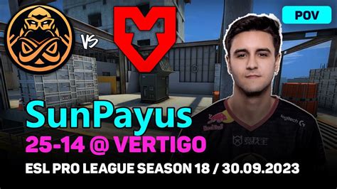 Csgo Pov Ence Sunpayus Vs Mouz Vertigo Esl Pro League