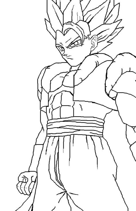 Coloriage Dessin De Gogeta T L Charger Et Imprimer Gratuit Sur